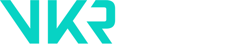VKR-logo til mørk bakgrunn